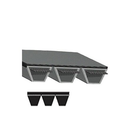 Optibelt V-Belt; B Series; V-Belt Banded; 3 Bands 3/B112